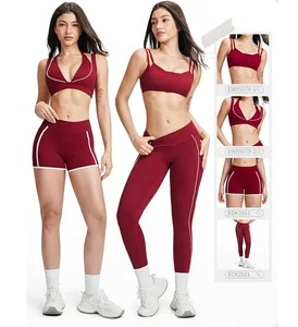 Women's Sportswear Set Fitness Clothing Sports Bra Short Yoga Outfit Outdoor Running Gym Fitness Sets