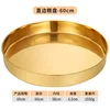 60cm straight round plate (gold)