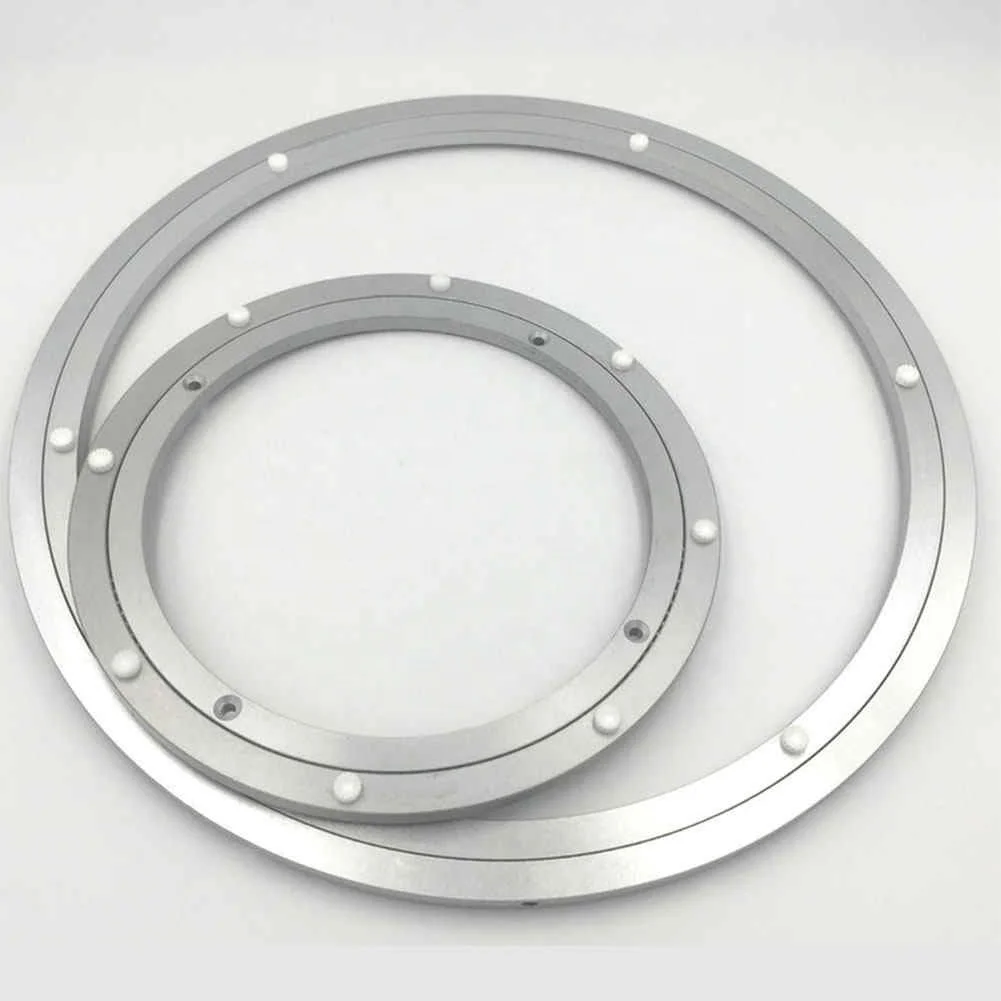 Стол вращающийся практичный уменьшающий шум подшипник прочный Гладкий Круглый алюминиевый сплав домашние поворотные пластины вращающаяся фурнитура