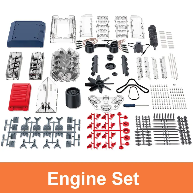 V8 Kit Diy Steam Toy Engine Build a Working Model 1:3 Mini Adult Dm118 V8 Engine 8 Cylinder Engine Models
