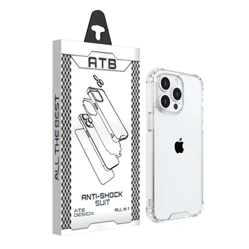 ATB 1.0 Generation Anti-Burst Protective Case Airbag Phone Case with Tempered Film for iPhone 15/iPhone 14