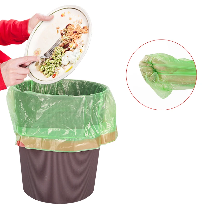 Хорошая цена 8 13 галлонов водонепроницаемый сверхпрочный пластиковый мешок для мусора на шнурке в