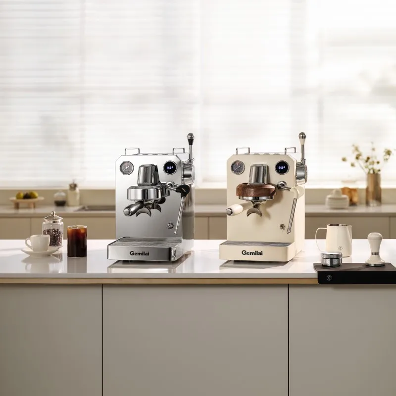 Gemilai G3006H Ivory White Coffee Machine - 3-in-1 Espresso Maker