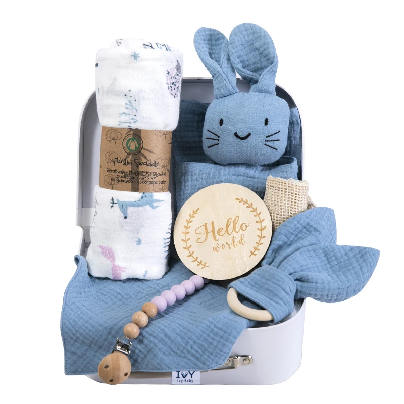 Four Seasons  New Born Baby Clothing Set Pure Cotton  Baby Clothes Newborn Set Gift Box Custom New born Baby Shower Gift manufacture