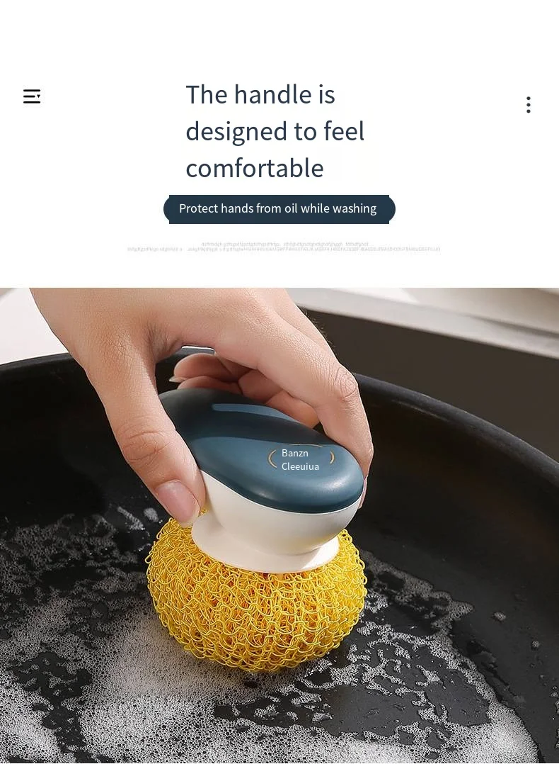 Nano cleaning ball kitchen does not drop silk nano dishwashing brush Dishwashing brush household cleaning brush details