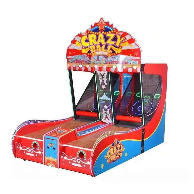 Waimar Park Indoor Arcade Game Machine 2 Lanes Happy Rolling Ball