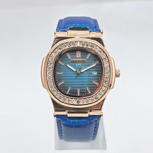 SONNY Luxury Unisex Quartz CITIZEN Movement Watch Mineral Glass Alloy Case Rubber Strap Pointer Dial 43MM Sport Style 3BAR Water