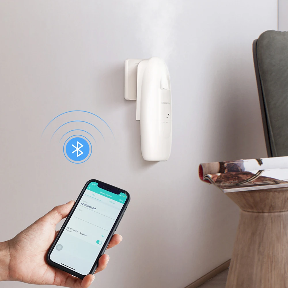 SCENTA Smart Plug in Air Freshener 100ml Essential Oil Capacity Bluetooth CE Home Fragrance Aroma Diffuser Machine