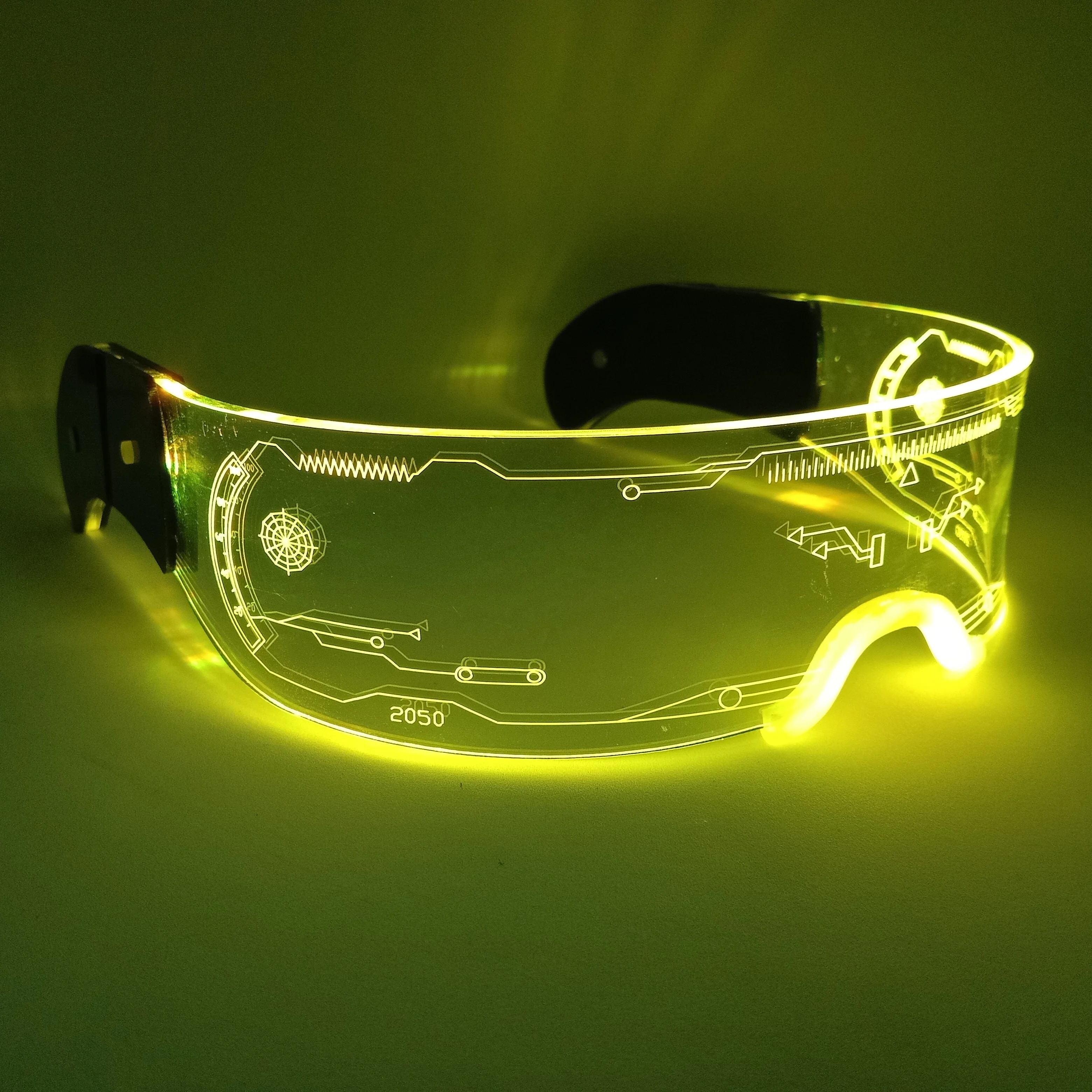 レディ・プレイヤー1 LEDメガネ　新品未開封　非売品 売れ筋サイバーLedバイザーグラス未来的なLedバイザーグラス