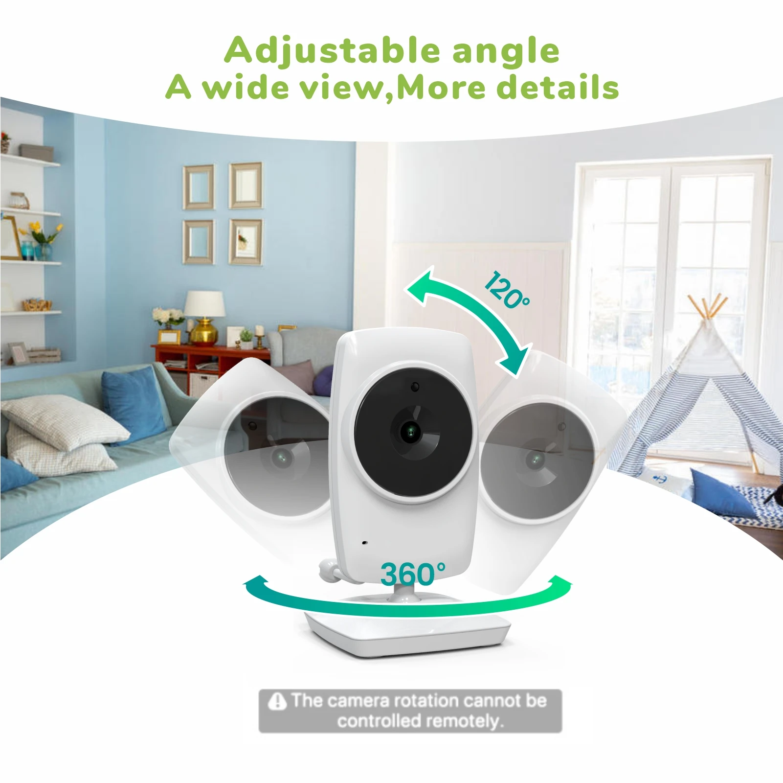 2.8 Inch 4X Zoom Baby Monitor With Camera Babyfoon Crying Alarm Temperature Detection Baby Security Camera Monitoring