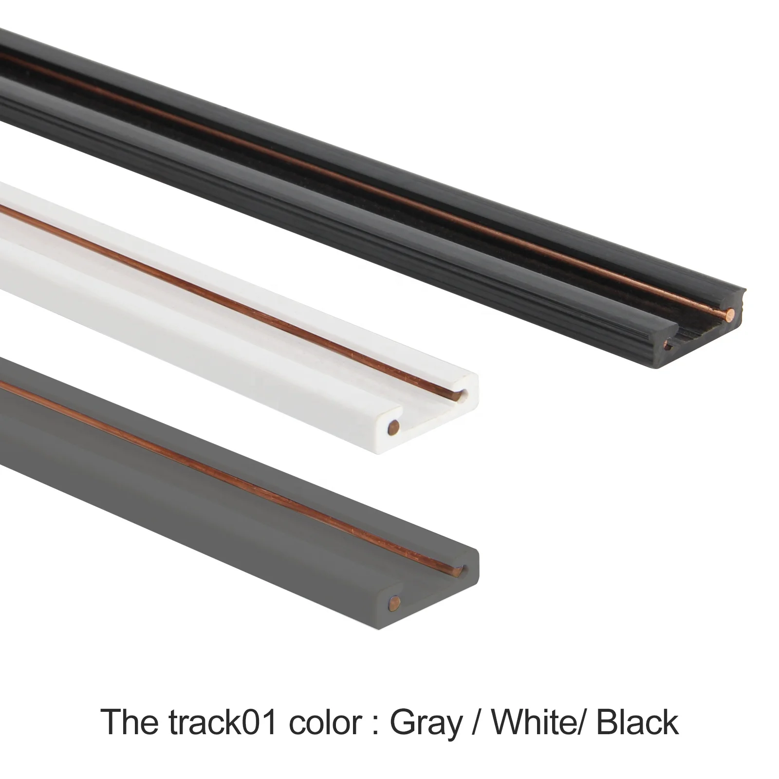 Surface Mounting DC Power Track Socket With Connectors for Display Cabinet Led Track Light