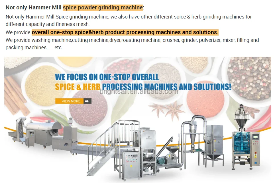 Intro to Spice Hammer Mill Spice Grinding Machine Spice Grinder Machine  Brightsail