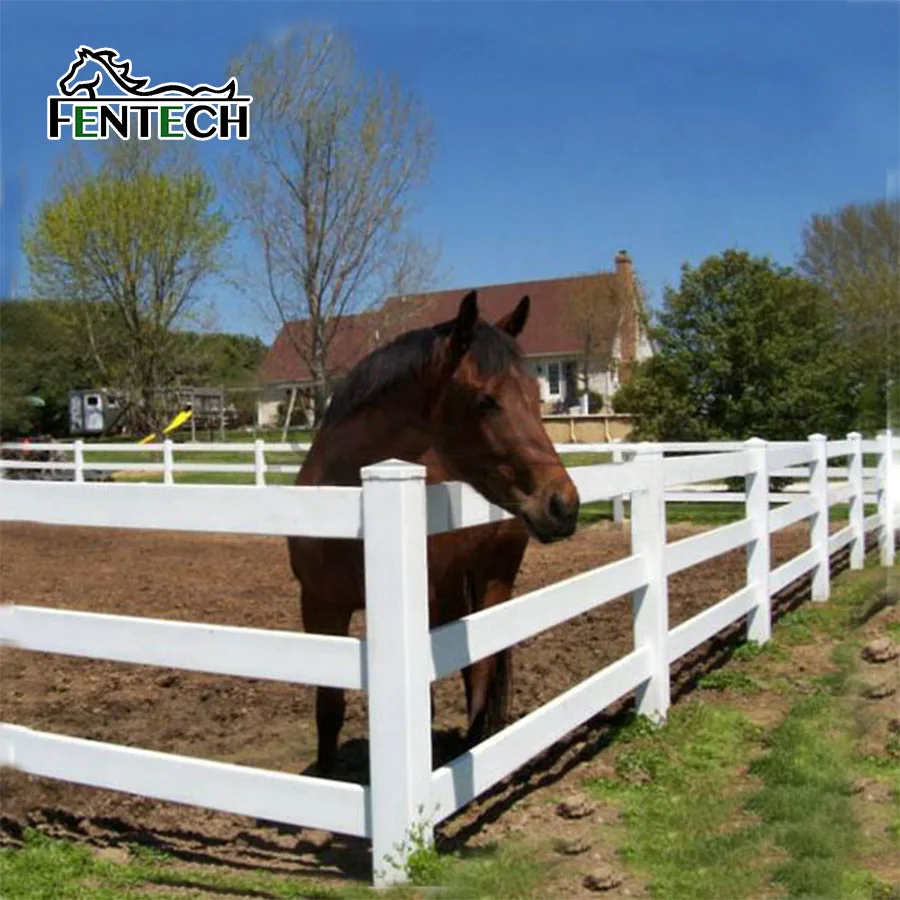 Fentech High Quality 3 Rail Fence Post Extensions High Strength Cheap Farm Fence with 3D Modelling Service