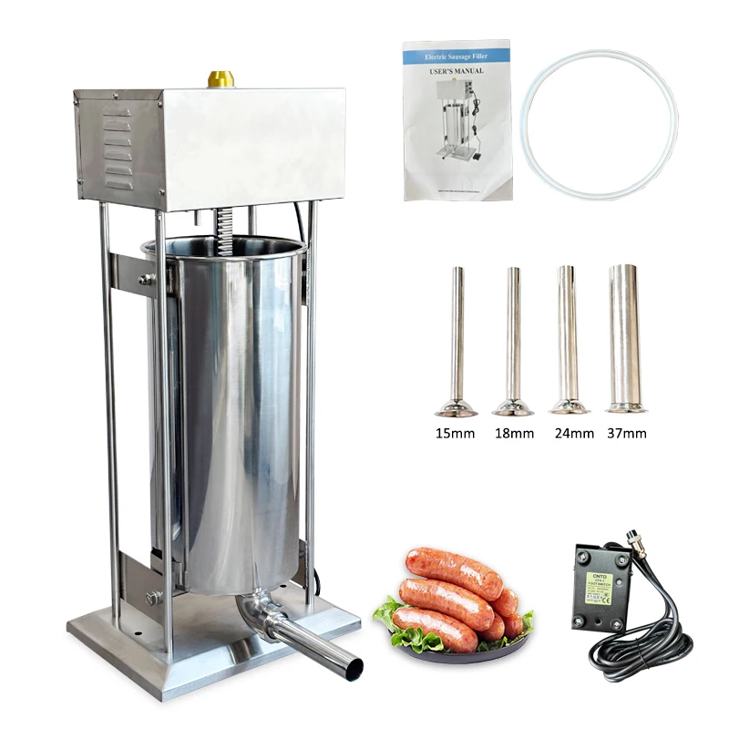 product jinkun electric sausage stuffing machine 30l capacity stainless steel vacuum sausage filling machine factory outlet-8
