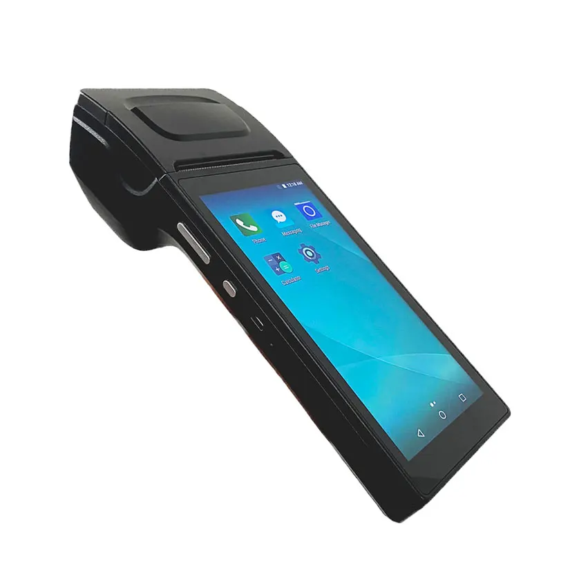 Handheld Pos Android Terminal With Thermal Printer Restaurant Pos Machine