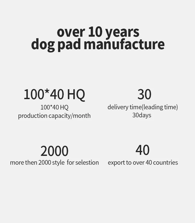 Wholesalers Quick Drying Super Absorbent Disposable Pet Training Mats