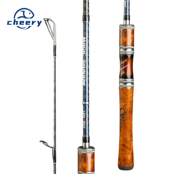 CHEERY Magic Hunter Carbon Road Fishing Rod L Action Quick Adjustment Large Guide Ring Solid Wood Straight Handle Lightweight – Rod – view 2