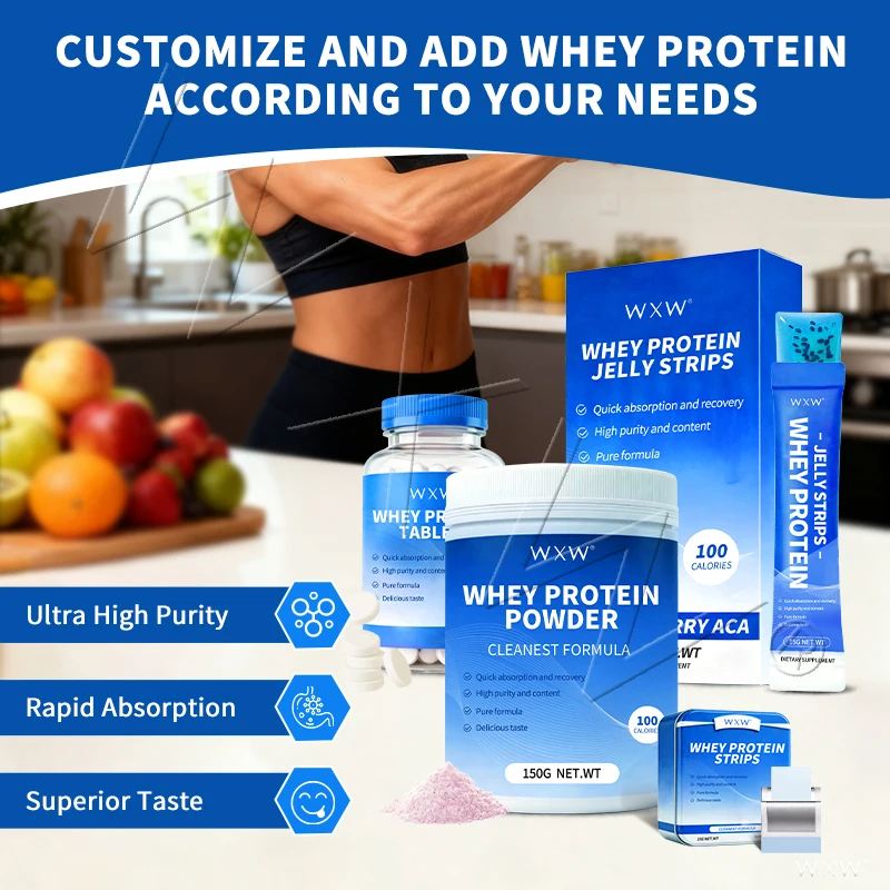 Private Label Whey Protein Isolate Strips Fast-Dissolving for Pre/Post Workout Recovery - Image 4