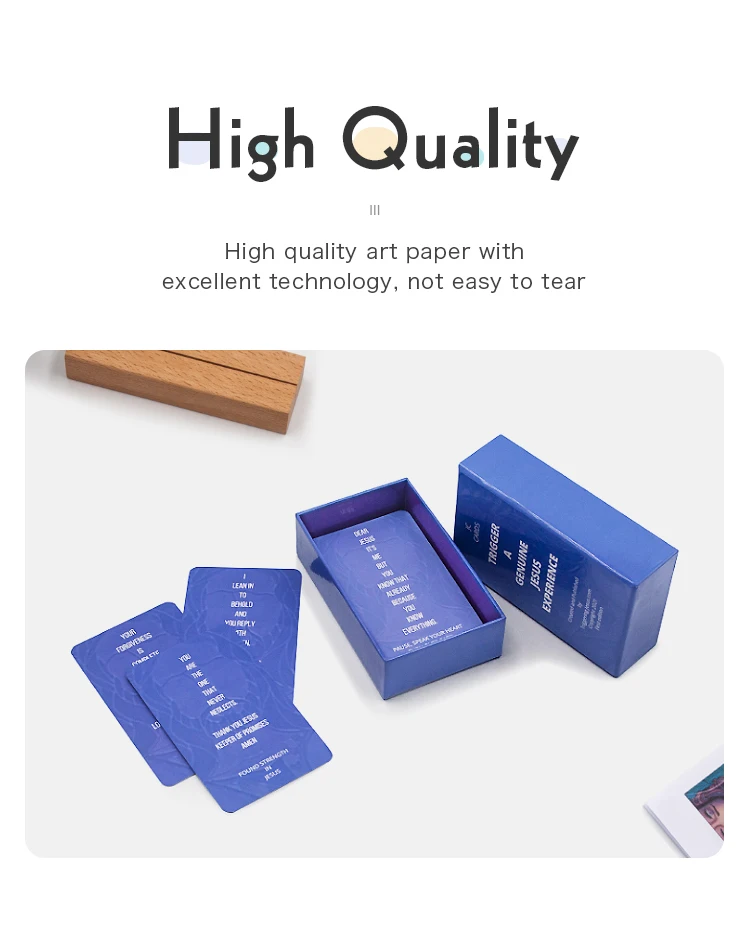 Professional Factory Paperboard Printing Service Custom Printing Confirmation Card with Box Set supplier