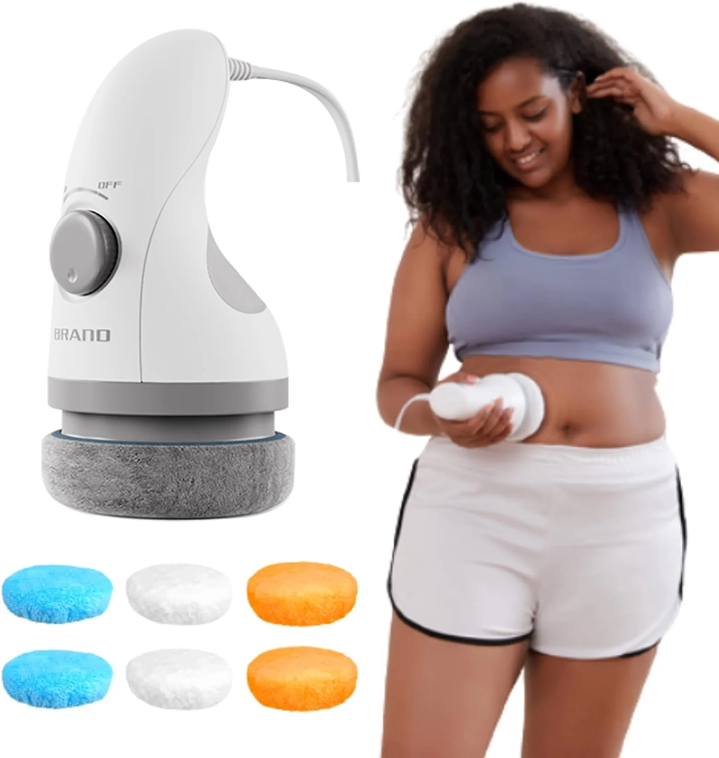 Mini Handheld Fat Pushing Remover Burning Cellulite Body Massage Vibrator Machine Tool ,Belly Fat Massager for Promoting Fat