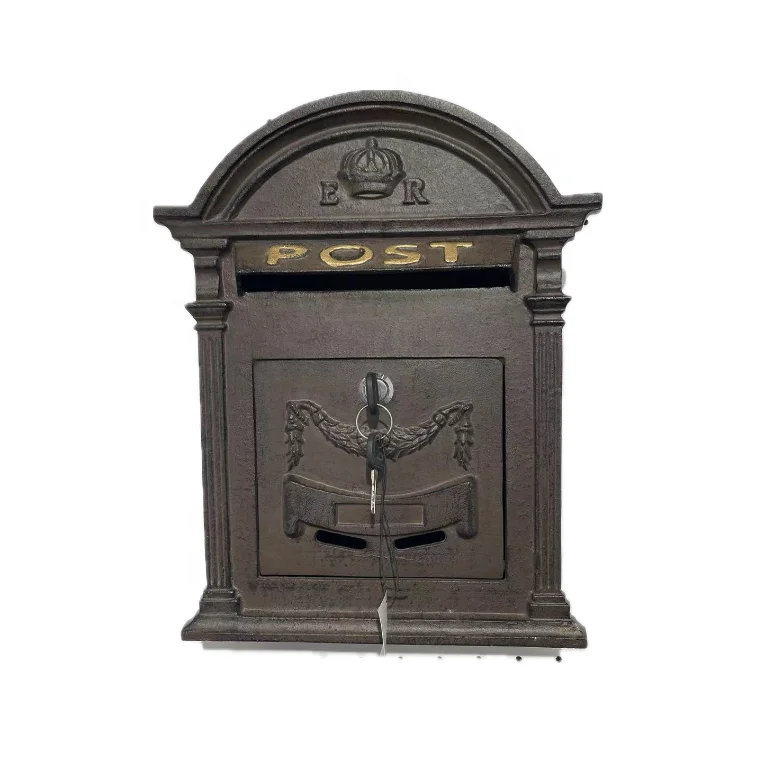 Heavy Duty Galvanized Steel Mailbox Post With Unique Car-Style Design – Rustproof Outdoor Mailbox For Rural Or Suburban Use (15.75” X 6.1” X 8.1”)