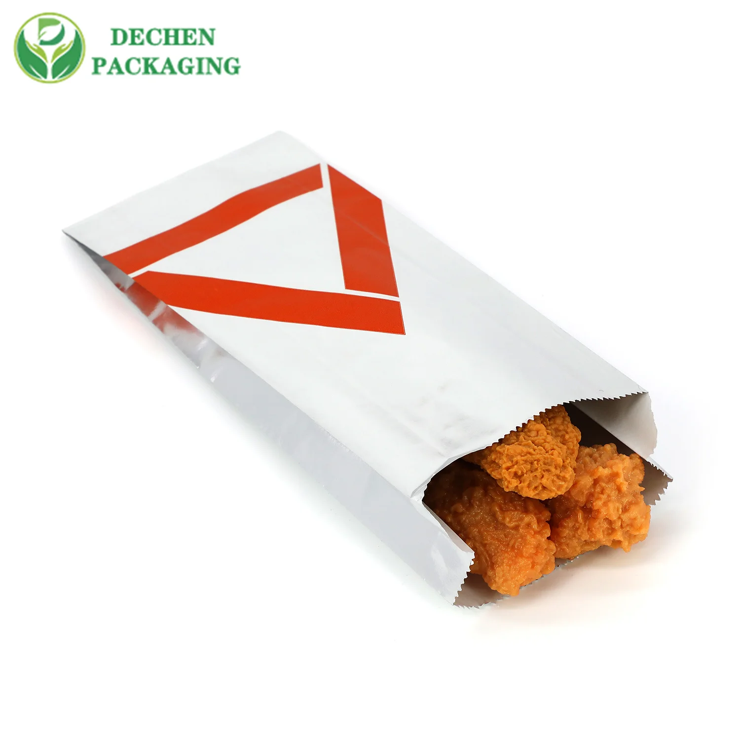 Sacs en papier en aluminium en gros abordables Sac de nourriture en aluminium pour hot-dog