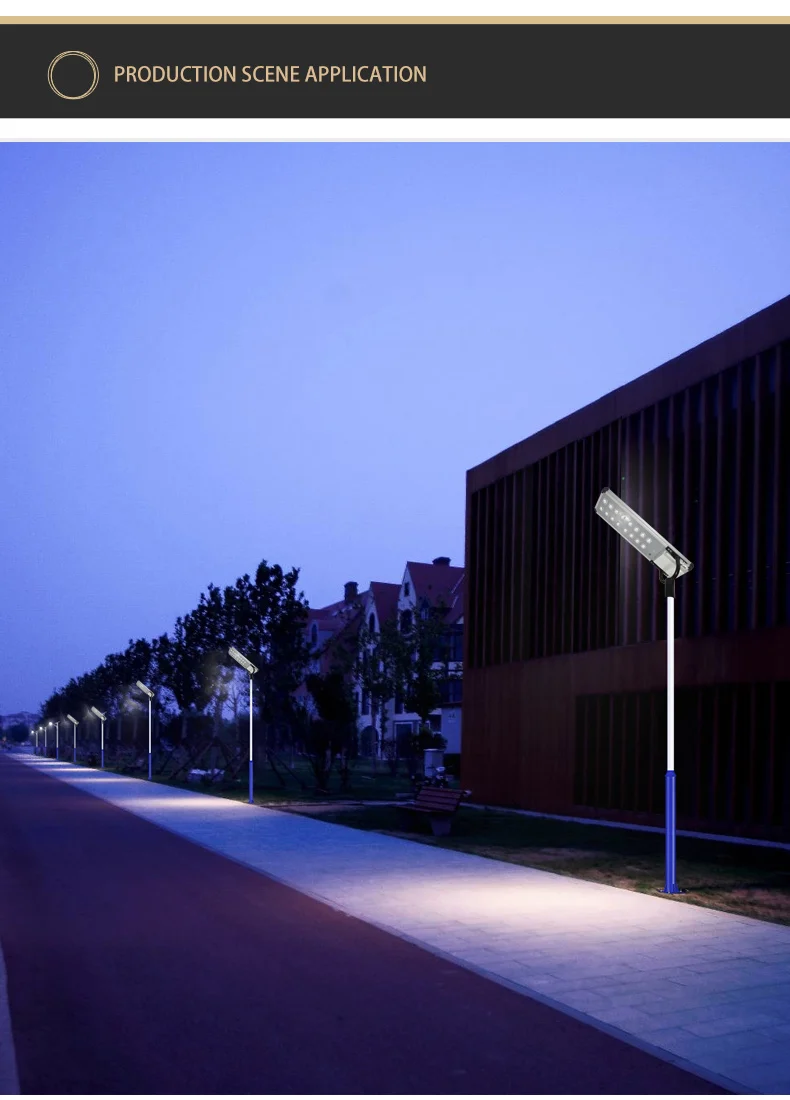 LED Light Source All-In-One Solar Lamp with 25.6V 32Ah Battery Capacity