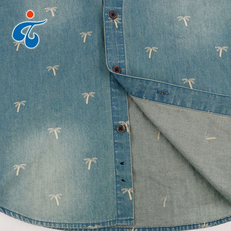 Made in China Comfortable Printed Denim Menswear Wholesale
