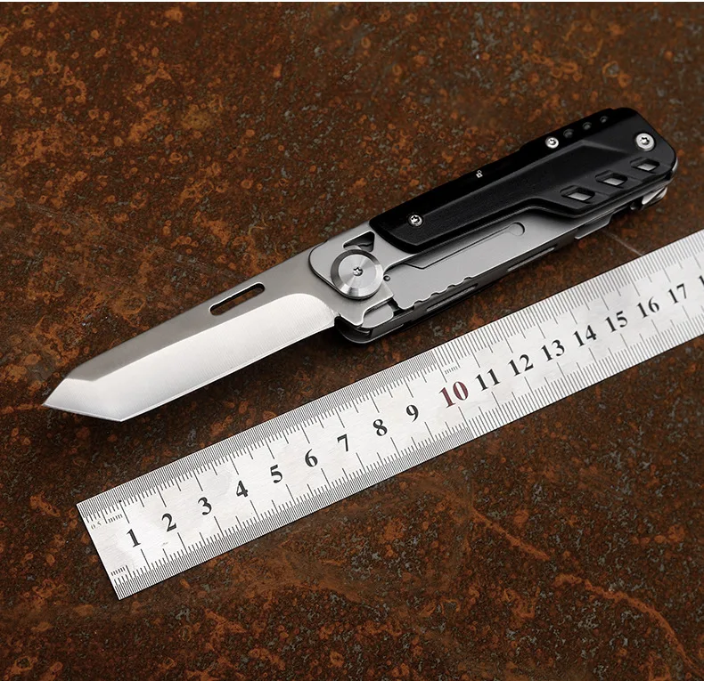 Hongfeng Outdoor Portable Folding Knife Industrial Grade Multi-Function Tool with Emergency EDC Tactical Car Scissors
