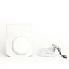 White (ring black rope)