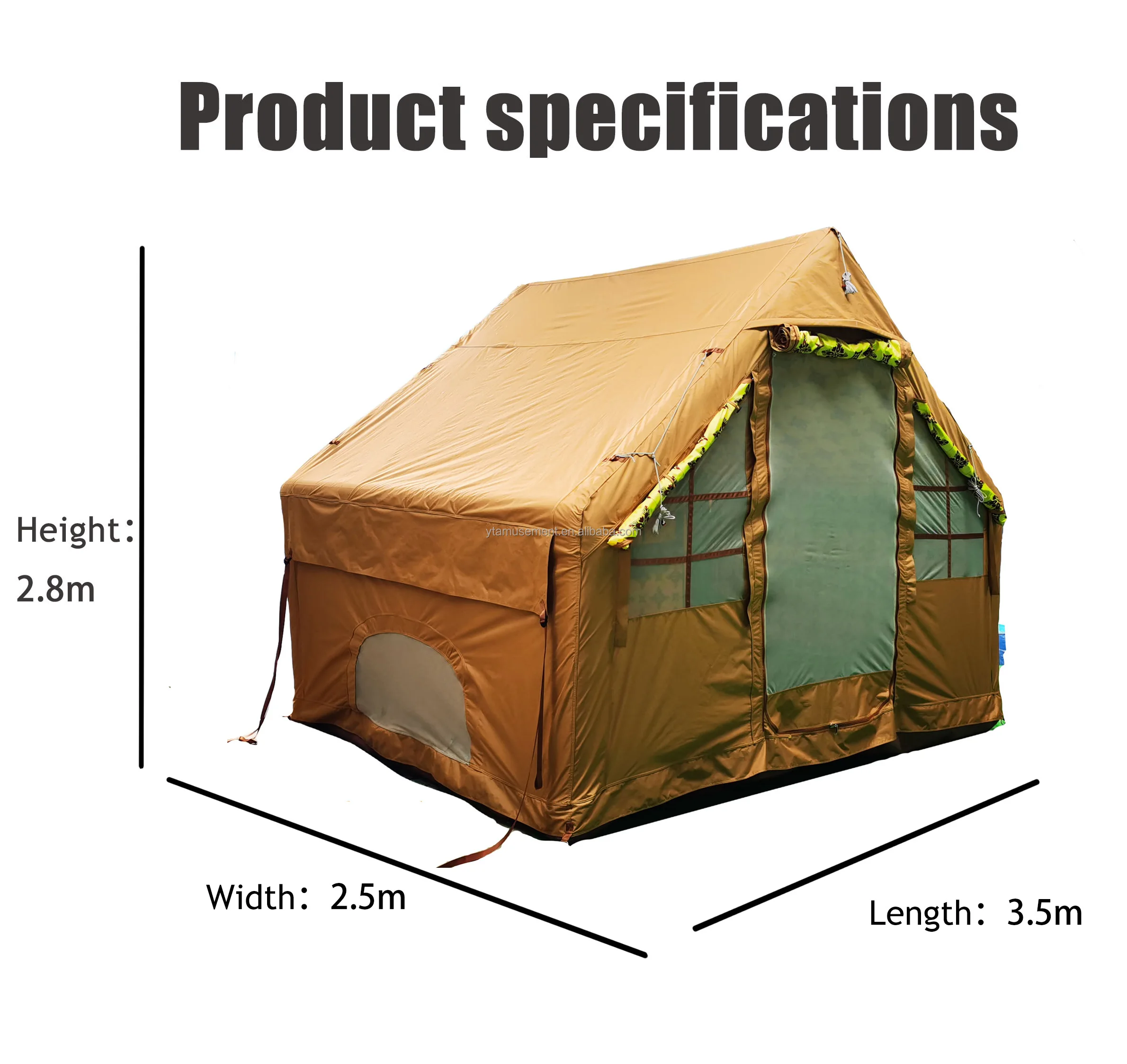 Factory Customized Waterproof Hiking Camping Outdoor Inflatable Tent