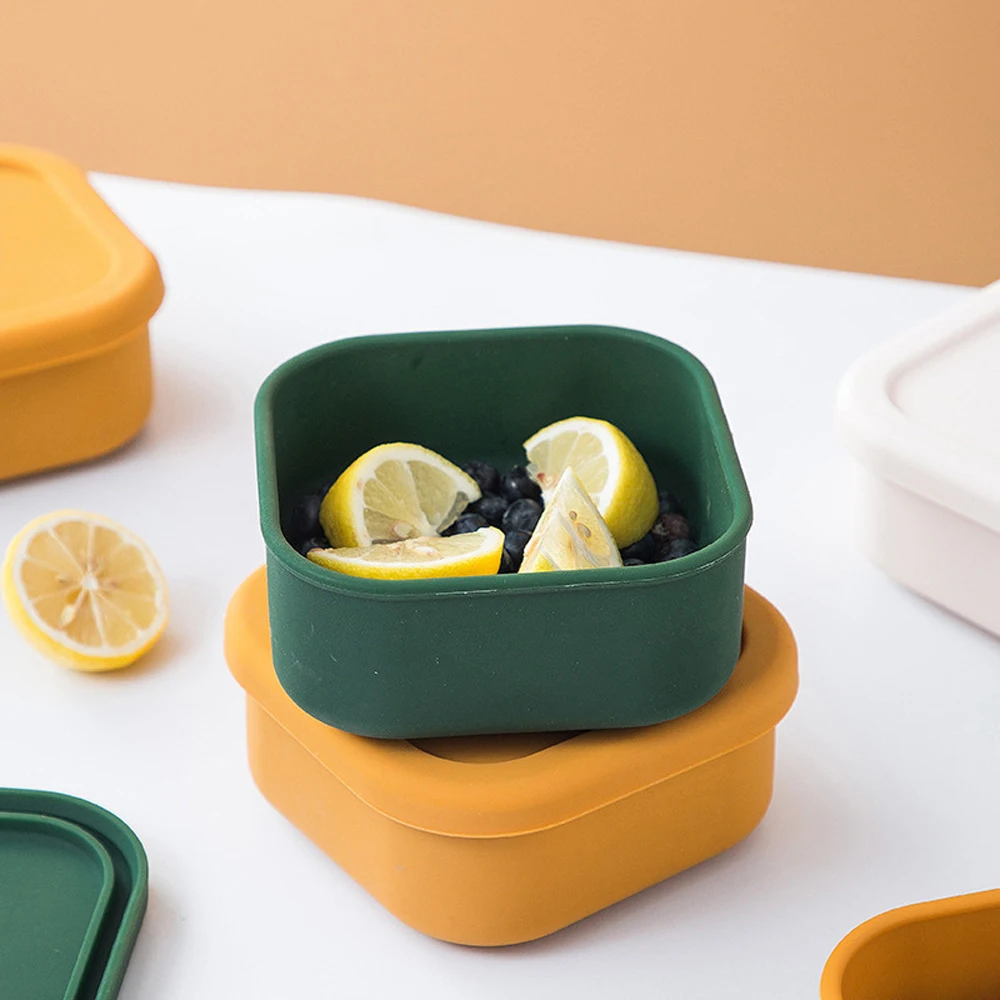 Modern Food Organizer Minimalist Square Mini Storage Box Children