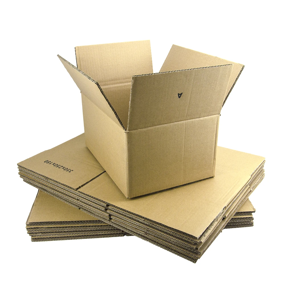 Braun Kraft Karton Box Karton Verpackung Wellpappe Kleine Box Verpackung Karton Box Verpackung E-commerce Versand