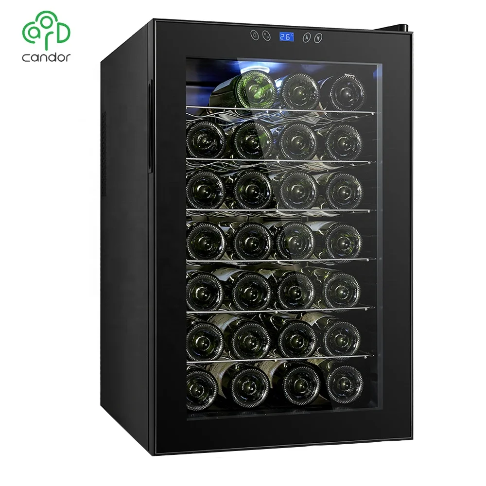 Candor Custom 28 Bottles Thermoelectric Wine Refrigerator Cooler Cellar