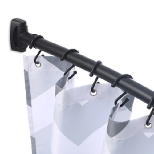 Wholesale Black Curved Shower Curtain Rod 5072 Inches Adjustable,Round