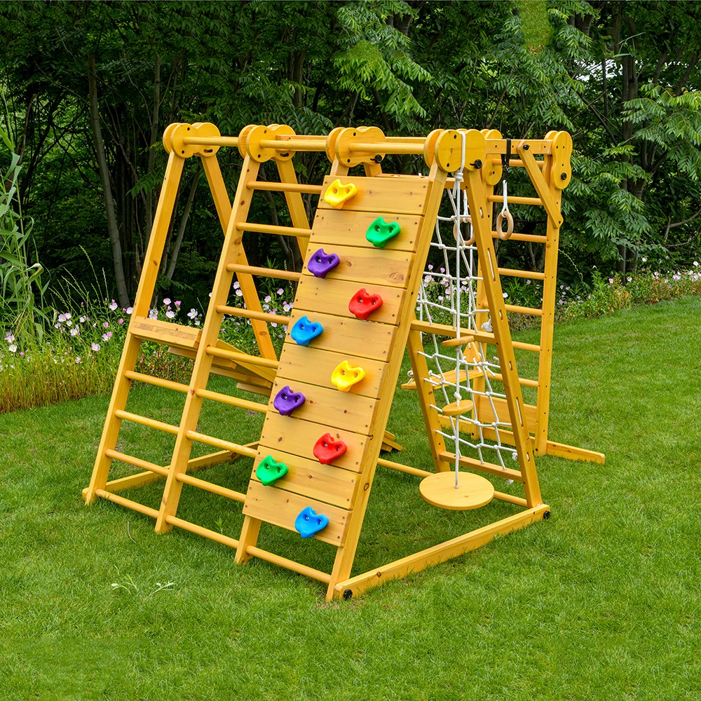 Indoor Playground Montessori Wood Climbing Frame Kids Piklers Climbing