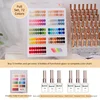 Botella grande blanca - Paleta de 72 colores - Pegamento funcional