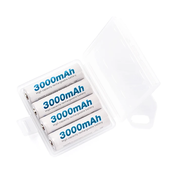 Power Bank Rechargeable Battery Cells Nimh 1.2V Cell Quick Charge Aa Size Batteries 3000Mah