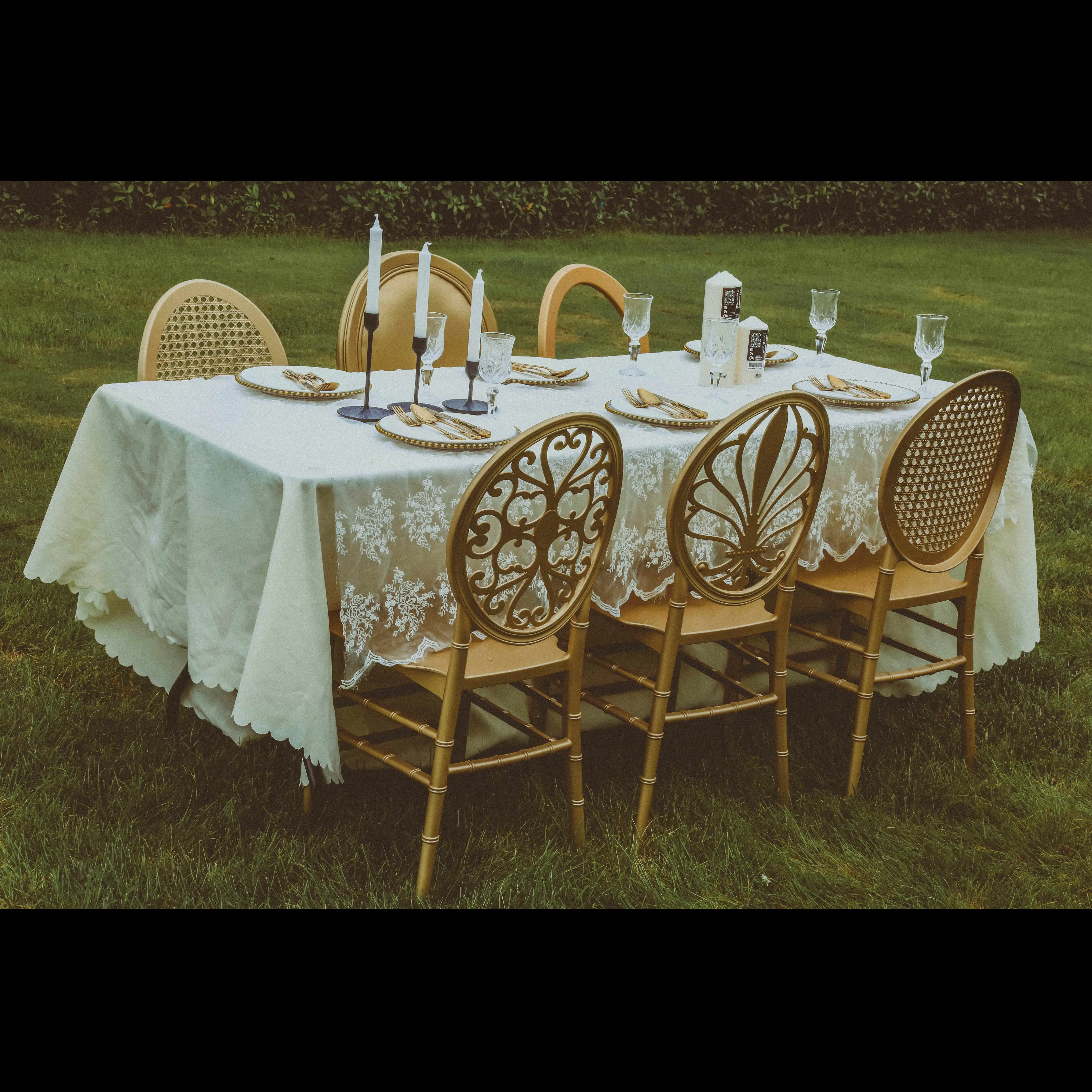 Wholesale Monoblock Gold Plastic Resin Dining Chair for Banquet Rental  Wedding Event Party