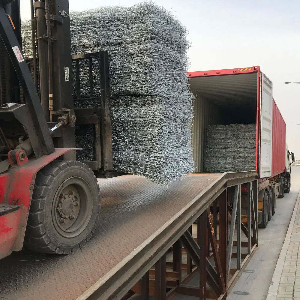 Galvanized Retaining Iron Wire Mesh Gabion Box Kenya 2x1x1m Gabion