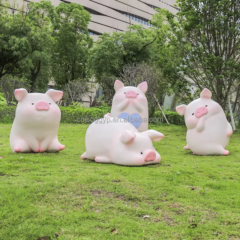 Factory Custom Pig Statue Animal Poultry Sculpture For Home Decoration