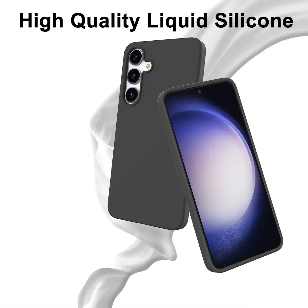 Liquid Silicone Phone Case For Samsung Galaxy S24 Plus S24+ S23+ S23 Fe Magnetic Wireless Charging Anti Fall Sjk253 Laudtec factory