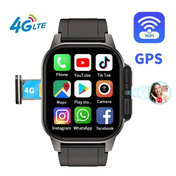 2025 Android 4G Sim Card Phone Smartwatch GPS WIFI Dual Mobile Video Camera  SmartWatches Smart Watch Phone Watch