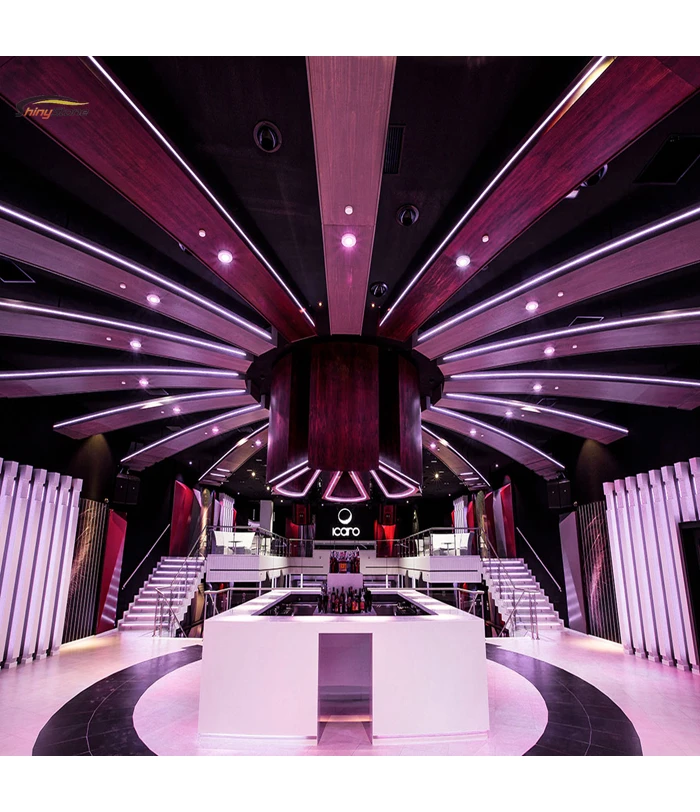 Backlit Modern Look Acrylic Solid Surface Led bar Counter