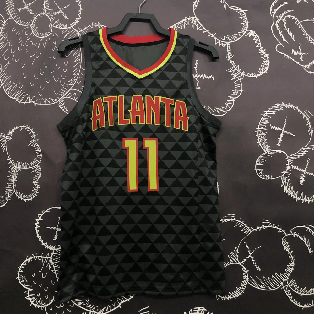 Изготавливаемые на заказ 2022 баскетбольные майки Атланты ястреб № 11 трикотажные для