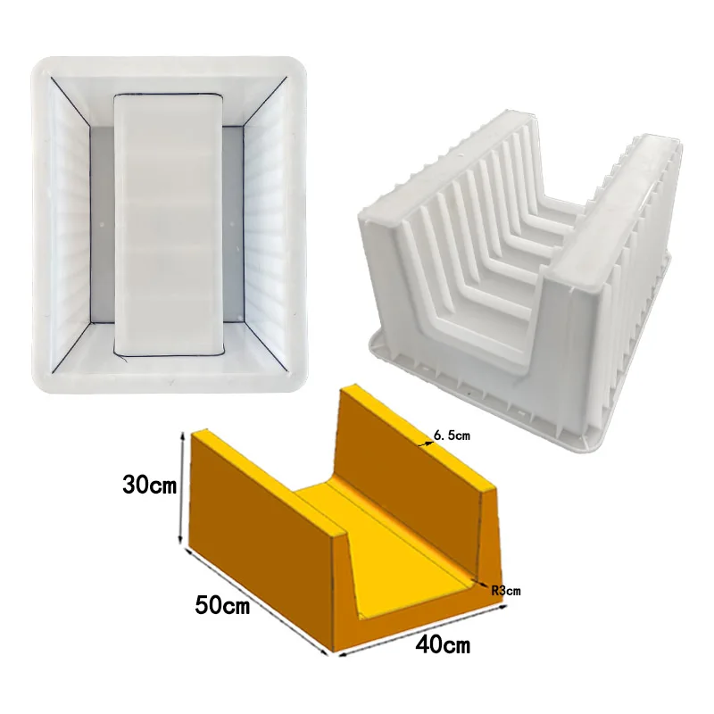 Concrete Plastic Prefabricated Drainage Cover in Chinese Factory U-shaped Drainage Mould