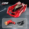 Chasing light wall climbing car red