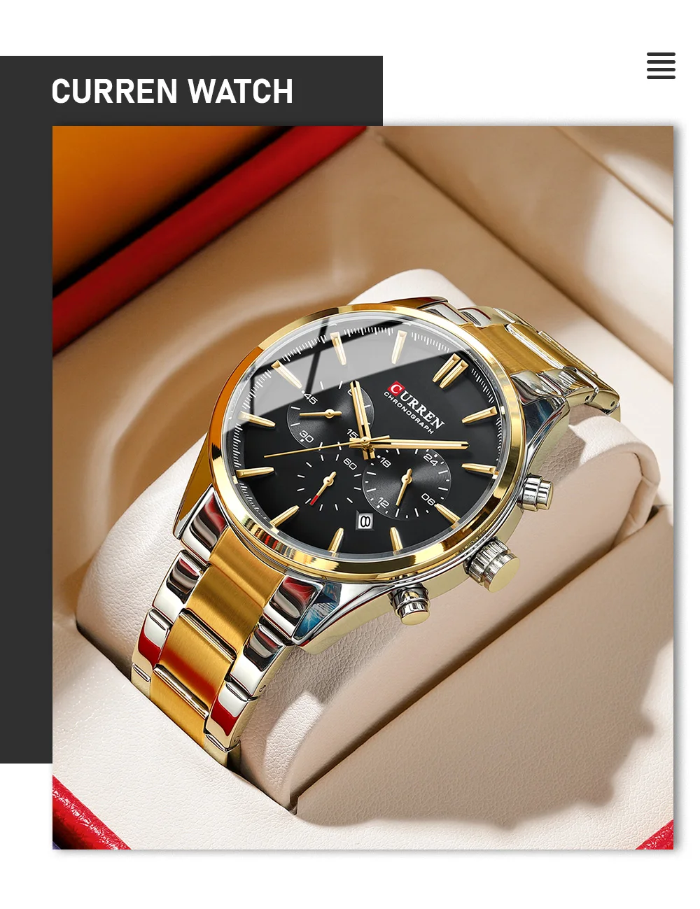 8446 Новые Роскошные Кварцевые наручные часы с хронографом, повседневные спортивные многофункциональные часы из нержавеющей стали