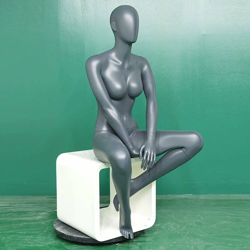 sitting plastic body molds faceless mannequin