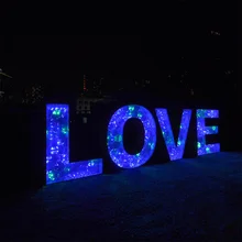 large light up letters outdoor